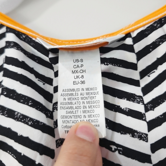 TRINA TURK Multicolor Geometric Pattern Sleeveless Dress, Beach Cover Up, Size S - Picture 7 of 16